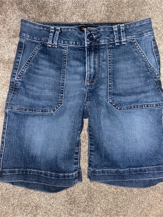 Lee Pants - Lee Women's Dark Blue Denim Shorts